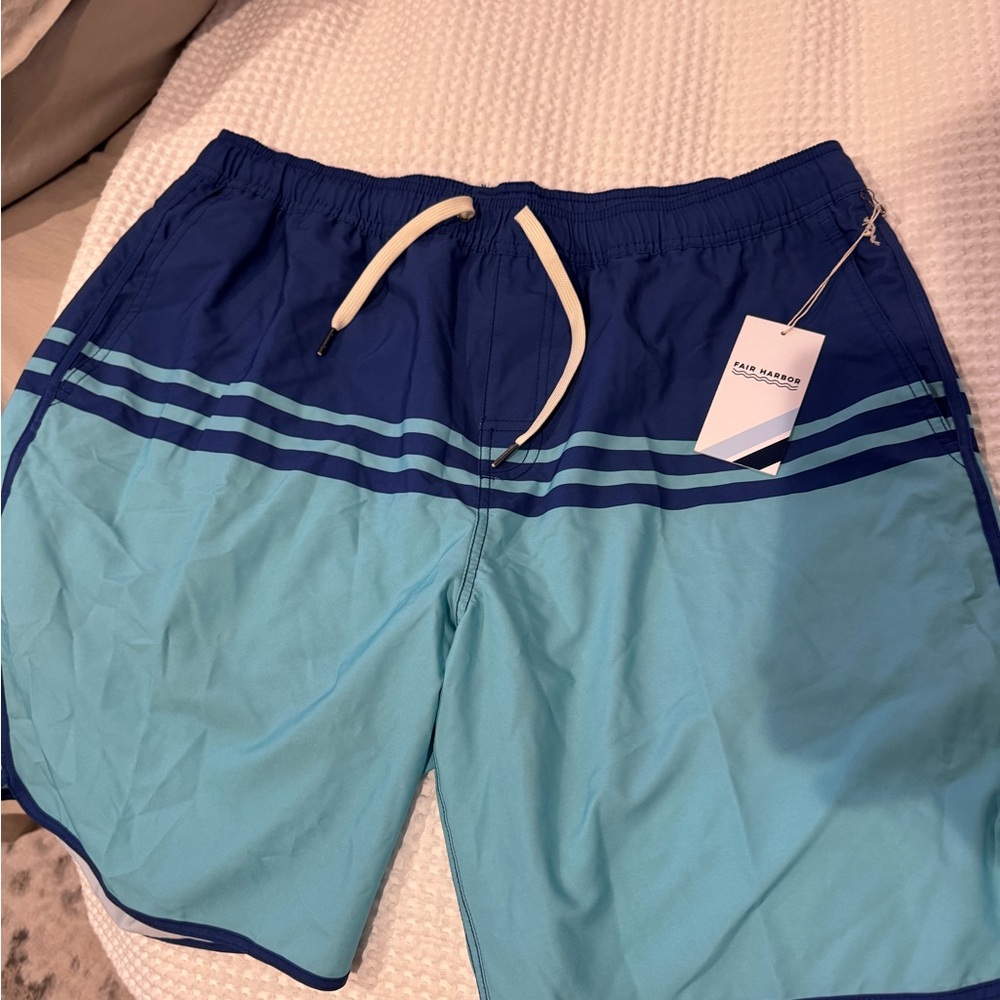 Fair Harbor Blue Athletic Swim Shorts